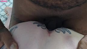 While my husband is not at home, his friend who is my lover comes to visit me and we end up having sex