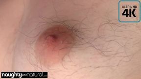 Kisa Fae's hairy pussy and armpits get showered with loads of facial hair