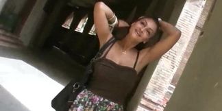 Big-titted amateur babe gets fucked by older guy