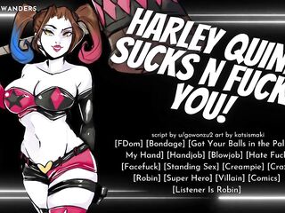 Harley Quinn Captures & Interrogates U With Her Holes! -- Erotic ASMR Roleplay for Males