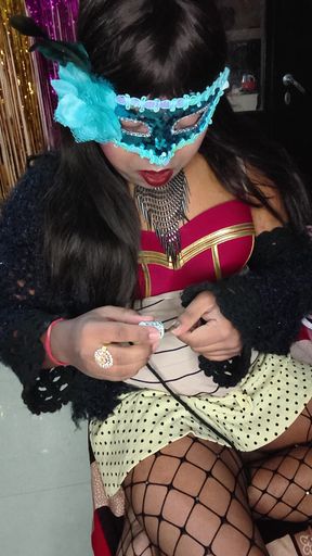 Crossdresser makeup time