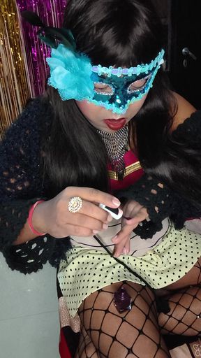 Crossdresser makeup time