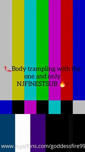 Trampling with my sharp pointy leather black boots