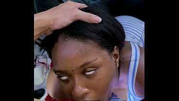 I fuck this submissive African big-ass every time I think of her! Her eyes look possessed! X9 - &iexcl_Africana culo grande sumisa la follo cada vez que me acuerdo de ella! &iexcl_Sus ojos parecen poseidos! X9