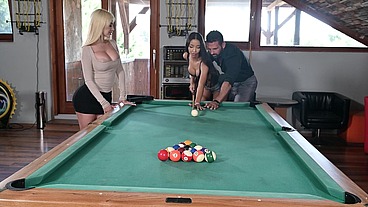 Playful Babes Gatita Veve And Lia Lin Tempt New Housemate Into Fucking Their Pussies GP3502