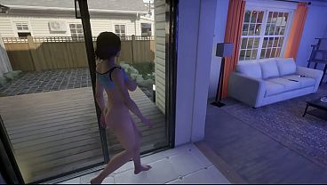 Three secret men gangbang this horny bitch while no one's home