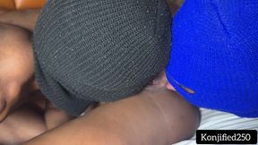 Horny Girl Got Her Asshole and Pussy Licked by 3 Horny Boys