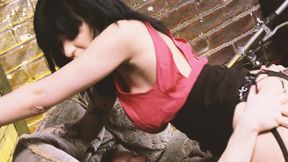 Filthy Girls Scene-4_busty Brunette MILF Having Sex in Panties in the Alley