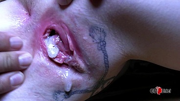Cum injection creampie gangbang group sex orgy