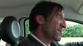 French blonde bourgeoise fucks with the taxidriver to pay her ride