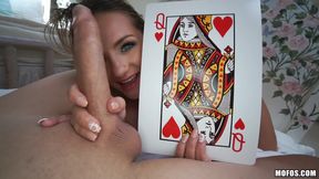 Athletic Spinner Deepthroats Cock part 2 - sex poker with horny Cali Carter