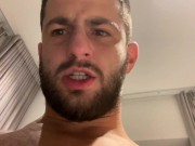 VERBAL ALPHA SHOW OFF NAKED COCK AND HAIRY BALLS