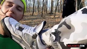 gay sneaker licking domination