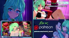 Lucky guy fucks a blonde and redhead Warcraft elves in a threesome, cums inside both of them - World of warcraft Hentai