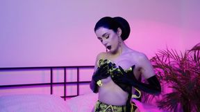 Black latex and lingerie (1080p)