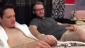 Caesar Explodes While Jake Devours His Load – Steamy Gay Encounter 18+