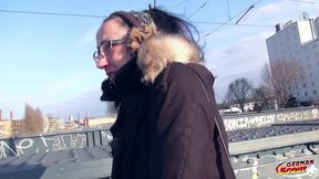 german scout - skinny milf stella-star seduce to fuck and facial by stranger