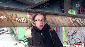 german scout - skinny milf stella-star seduce to fuck and facial by stranger