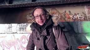 german scout - skinny milf stella-star seduce to fuck and facial by stranger