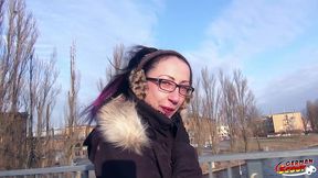 german scout - skinny milf stella-star seduce to fuck and facial by stranger