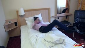 german scout - skinny milf stella-star seduce to fuck and facial by stranger