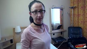 german scout - skinny milf stella-star seduce to fuck and facial by stranger