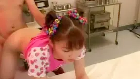 Asian Teen Fucked Hard on Hospital Bed - Wild Interracial Sex Scene