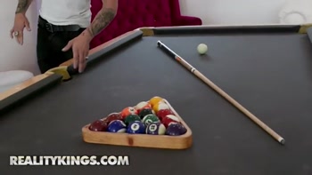 REALITY KINGS - Playful Lila Hayes Uses Her Body To Seal The Deal And Gets Her Rack Tittyfucked On The l Table