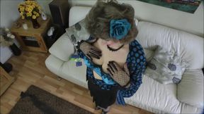 Horny grandma in stockings love to play dirty