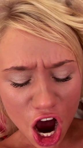 Captivating moment from "Dirty anal game with a big dildo between two skanky lesbians while they were alone at home"