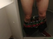 Quick wank in a train bathroom