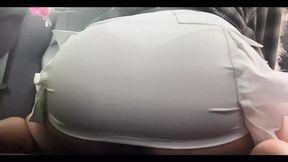 Horny Backseat Creamy Pussy