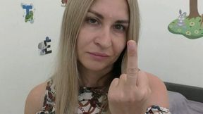 Show your middle finger to the camera first and then start picking WMV HD 720p