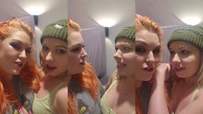 mandy, epiphany & tamsin deciding sebs fate (part 3 to sebs birthday shower!)
