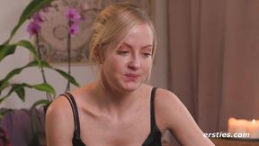 Ersties - Sicilia's Sexual Fantasy - Amateur Blonde Explores Her Dominant Side with Friends [Ep 1 of 3]