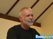 Daddies please their cocks by sucking and banging nicely