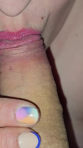 Tongue Rubbing Dick Head (sensual Male Orgasm)