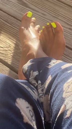 Soaking up the sun