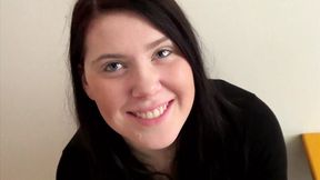 German teen slut takes on guy and girl in hardcore threesome