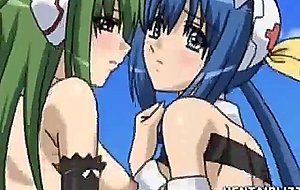 Cute hentai nurse poking in the outdoors