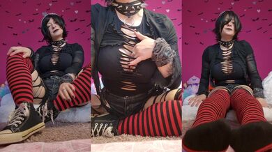 Cosplay Girl Ass Thighhighs Gothgirl Altgirl