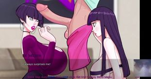 Hinata From Naruto Is Fucked in a Threesome as a Part of Therepy!!