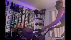 Mistress Unknown spanks and fucks submissive slut Tinee Badass BDSM Barbie