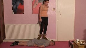 Sophie Head Trampling In UGG Boots