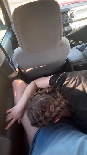 18 Yeard Old Tinder Date Gives Sloppy Throat In Car   Clip 1