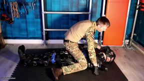 Bound in a Leather Sack for Estim (4k)