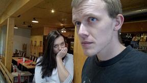 ”Cuckold allows guy please his adorable Girlfriend right in bowling club”