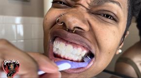 Brushing My New Teeth