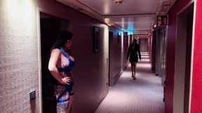 The slave girl was late, so she's in for it
