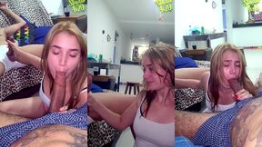 botamos a esposa do meu amigo pra mamar nos dois
